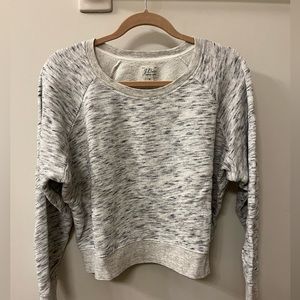 JCrew vintage fleece crop sweatshirt